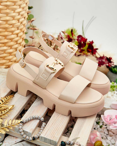 Royalfashion Women's eco-leather platform sandals Avemil