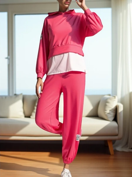 Royalfashion Women's Cotton Set with Shirt Insert