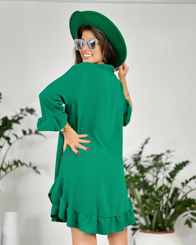 Royalfashion Sieviešu oversize kleita ar volāniem