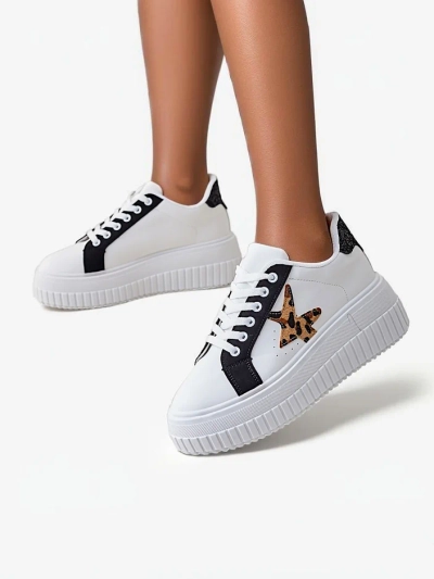 Royalfashion Women's platform sports sneakers Elin