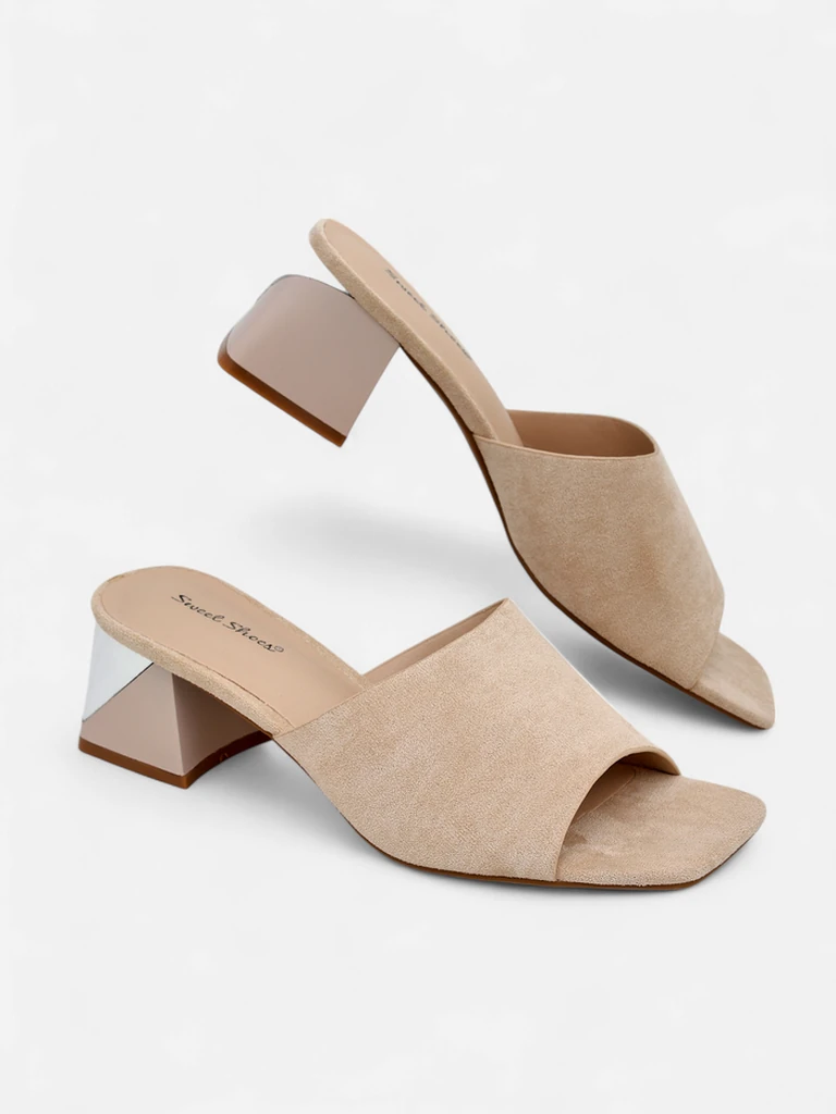 Royalfashion women’s slides with decorative heels Vollatie