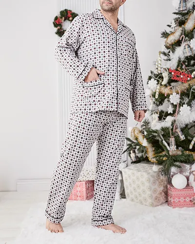 Royalfashion Vīriešu pyjamas ar izdruku