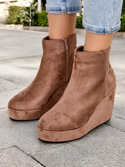 Royalfashion Women's Wedge Boots Sieffa