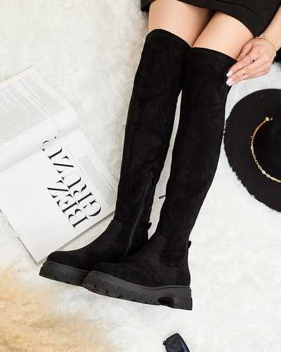 Royalfashion Women's Ridesel knee-high boots