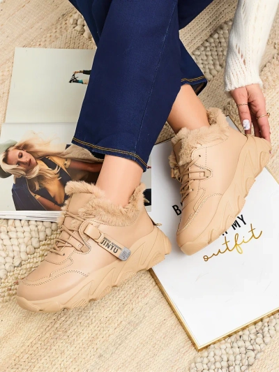 Royalfashion Sieviešu sporta kedas ar kažokādu Nonuas