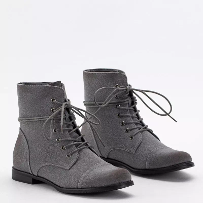 OUTLET Gray women's boots Koliera- Footwear