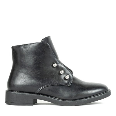 Black women&#39;s flat heel boots Retorena - Footwear 1