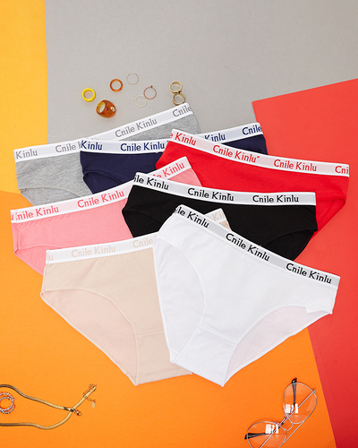 A set of briefs with decorative rubber - Underwear