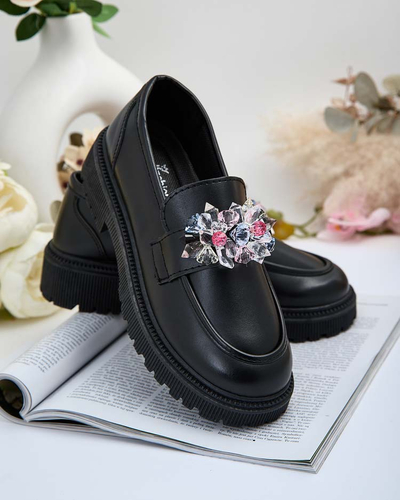 Royalfashion Sieviešu mokasīni ar krāsainām pērlītēm Karonia