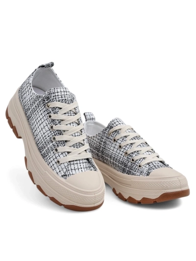 Royalfashion Women's platform sneakers Mirrles
