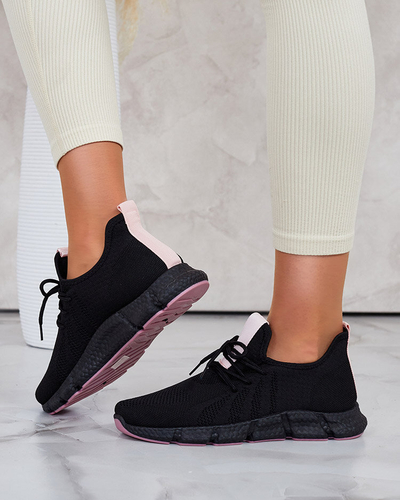 Black and pink women's sports shoes Bommgi - Footwear