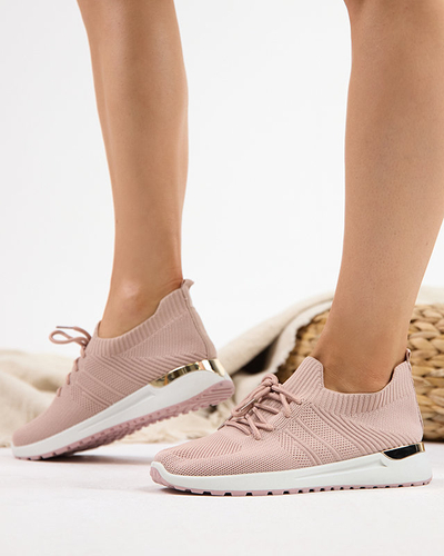 OUTLET Pink women's sports shoes Ferroni - Footwear