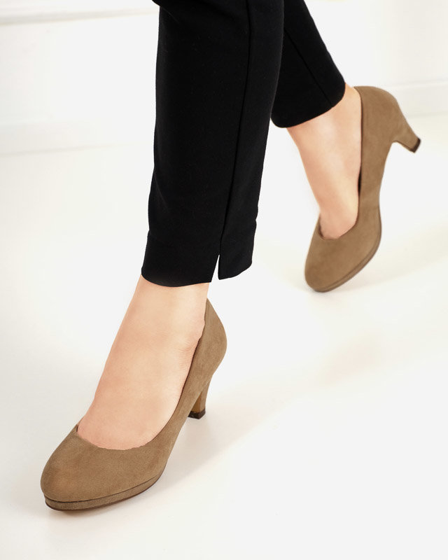 OUTLET Women's Troerqa khaki stiletto pumps - Shoes