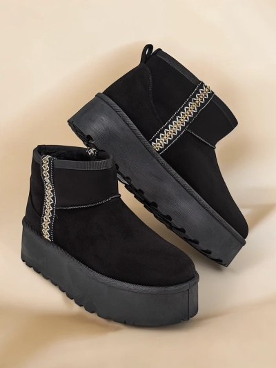 Royalfashion Short women's snow boots a'la Haluzi