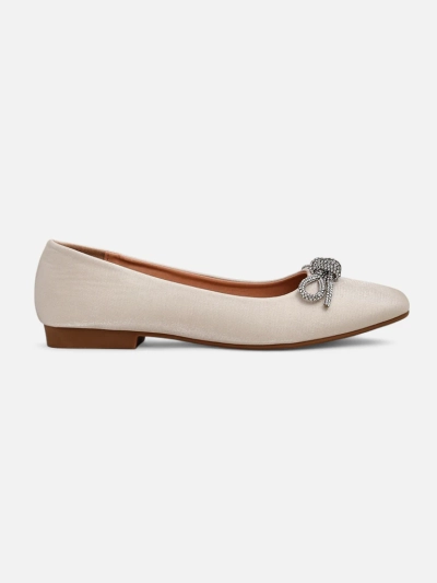 Royalfashion Women's ballet flats with a bow and shine Ofenal