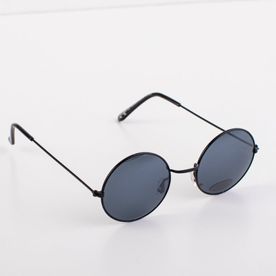 Women's Black Linen Sunglasses - Glasses