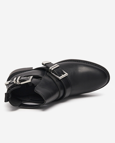 Black women's low boots with a cut Wirocci - Footwear