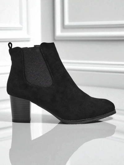Velvet Trace Women's Eco-Suede Heeled Ankle Boots