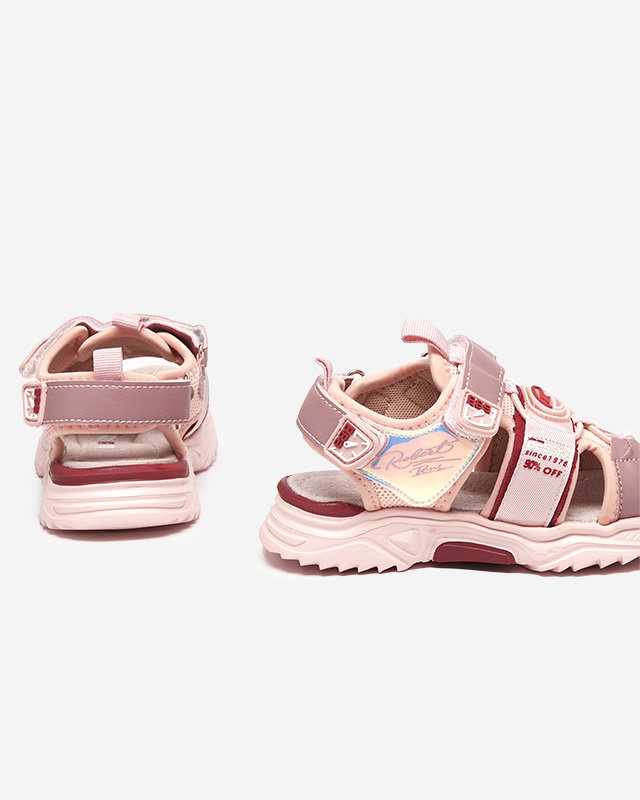 Pink girls 'sandals with Velcro Roserro- Footwear