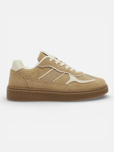 Aurora Beige Women's Sneakers made of Ecological Nubuck