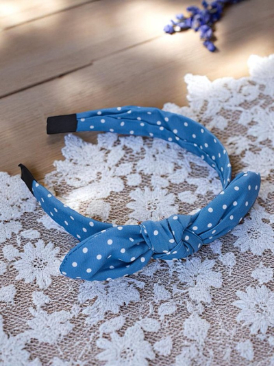 Royalfashion Ободок с бантом в горошек Lilka