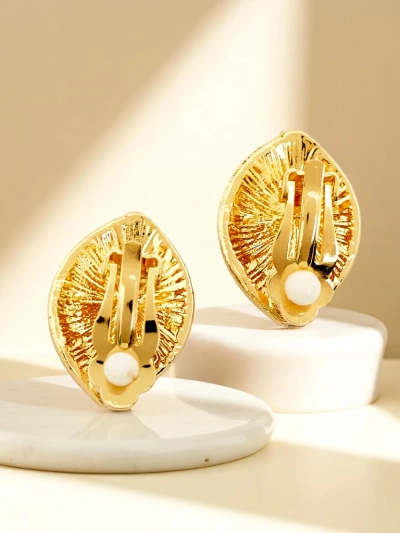 Royalfashion Sieviešu klipša auskari ar kubiskā cirkonija akmeni