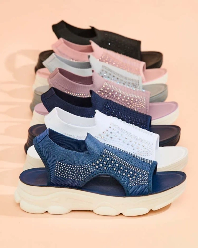 Royalfashion Sieviešu sandales ar Volin virsmu