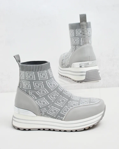 Royalfashion Women's Sports High Sneakers Lori