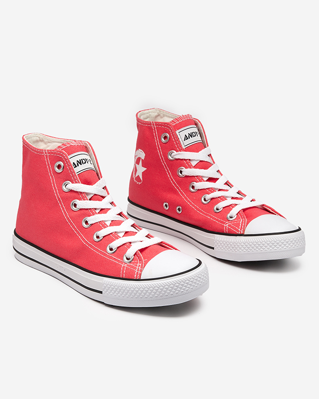 Women's high-top Garet coral sneakers - Footwear