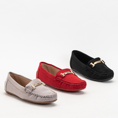 Women's Black Vitlova Eco Suede Loafers - Footwear