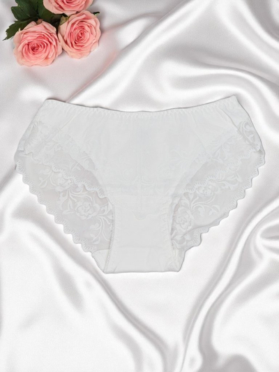 Royalfashion Women's cotton briefs with lace Pure Lace