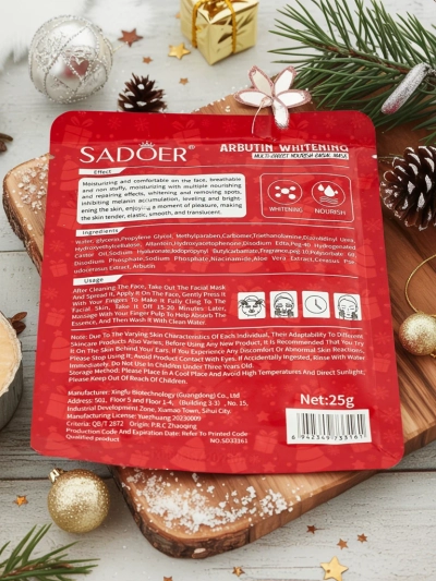 Svečana maska za lice u maramici za posvetljivanje