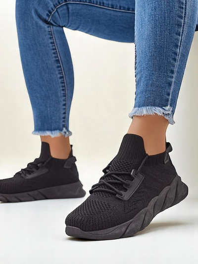 Royalfashion Women's lace-up fabric sports shoes Amaney