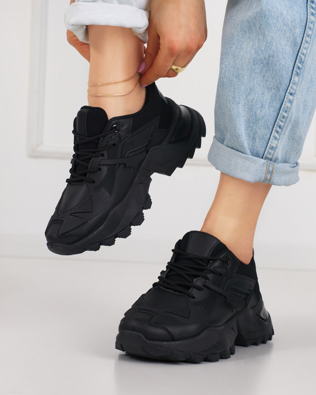 Black sports sneakers for women Bayart - Footwear