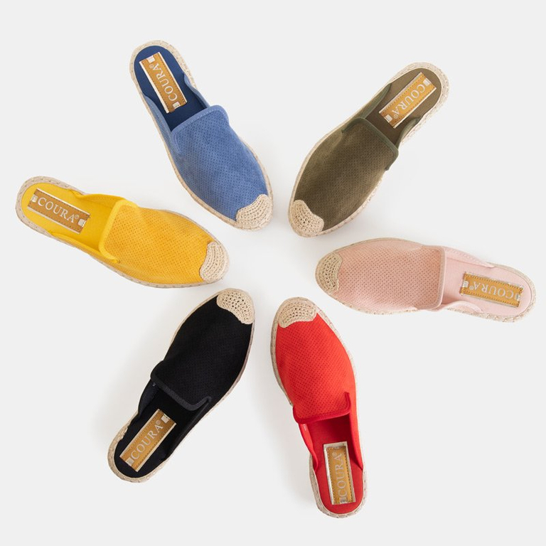 Women's flip-flops in yellow Courine - Footwear