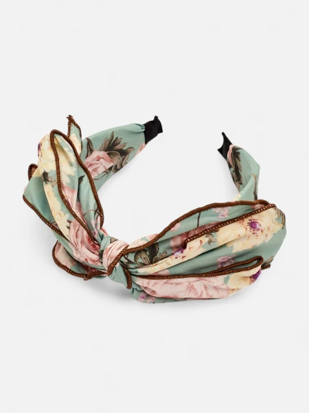 Royalfashion Повязка на голову с бантом в цветы