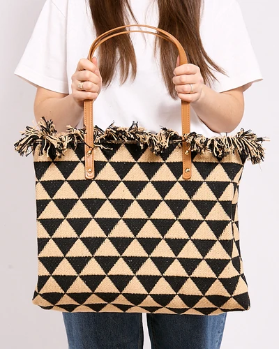 Brūna pīta kurjera soma uz zelta ķēdītes - Aksesuāri