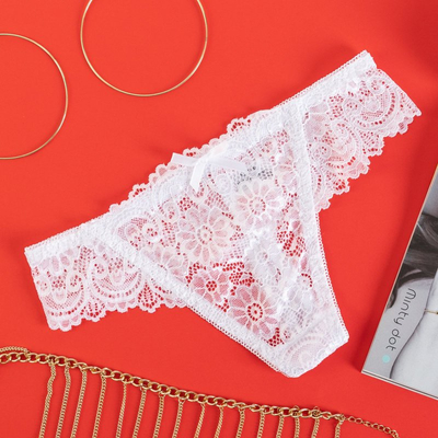 White lace women's thongs - Underwear