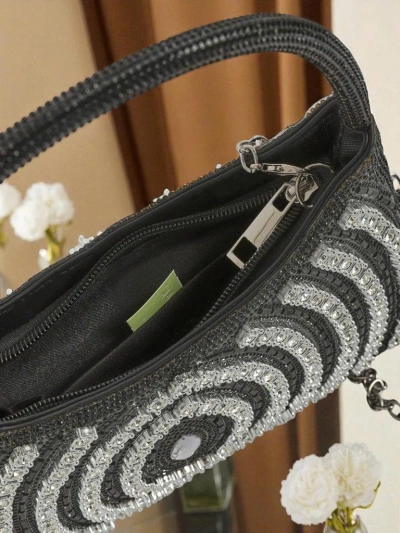 Royalfashion Sieviešu rokassomiņa ar cirkoniem Sova Glint