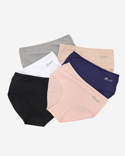 Set of women's briefs, type briefs PLUS SIZE 6 / pack - Underwear