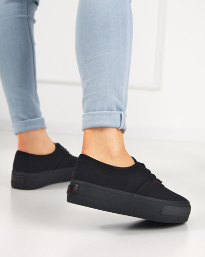 Women's black sneakers Milumi type - Footwear