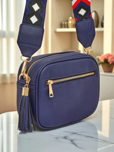 Royalfashion Geantă mică de damă din piele ecologică cu curea colorată Kovi Lace