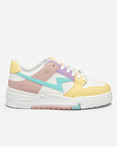 Yellow-pink women's sports shoes Tremsi sneakers - Footwear