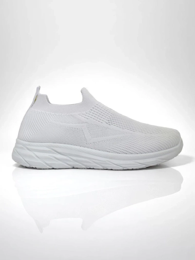 Royalfashion Women's White Slip-On Sports Shoes