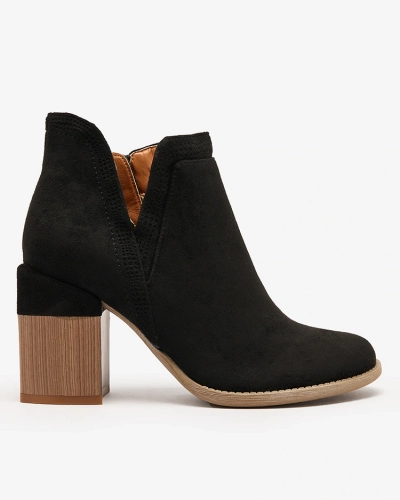 Royalfashion Black Lemere Ботинки на квадратном каблуке