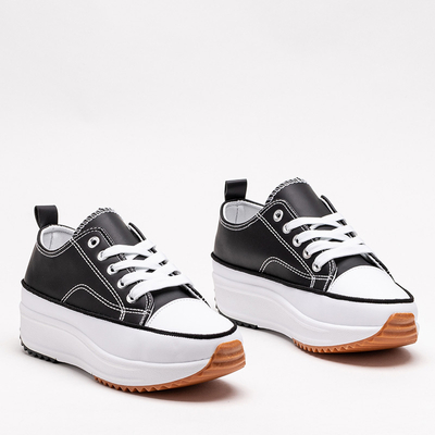Black women's sports shoes a'la sneakers Tenemika - Footwear
