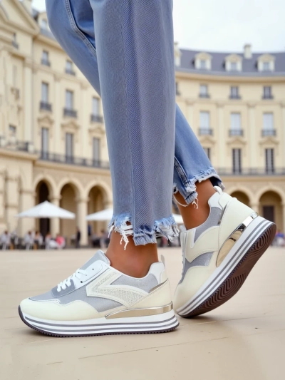 Royalfashion Women's Sneakers with Glitter Borovis