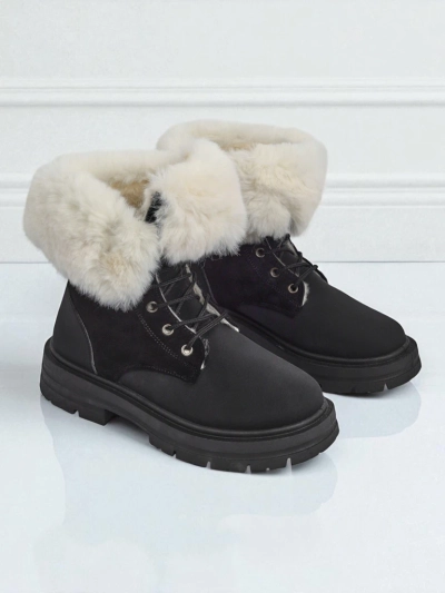 Royalfashion Women's fur-lined ankle boots Nasaha