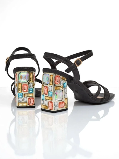 Royalfashion B\/yszczące damskie sanda\/y Crystal Charm