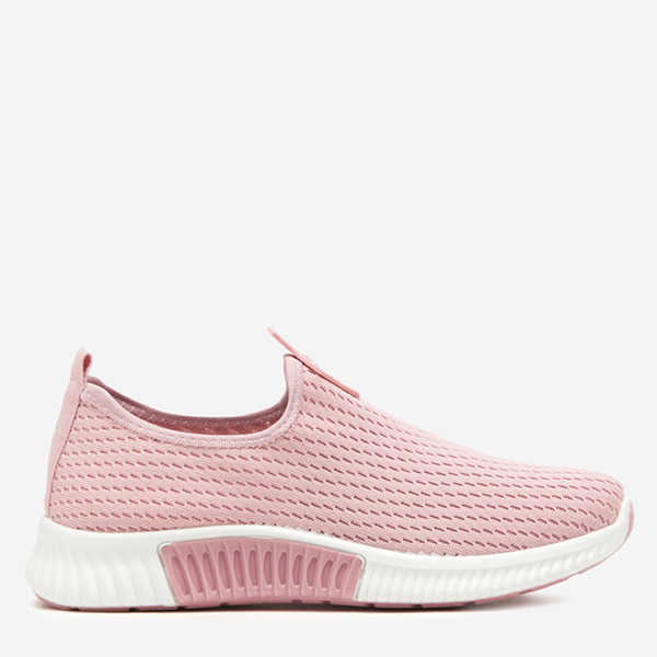 Pink women's slip-on sports shoes Banila - Footwear